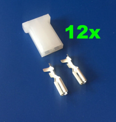 Jaguar XJS V12 (1975-80) 12x Bosch D-Jetronic Injector Connectors/Terminals Kit