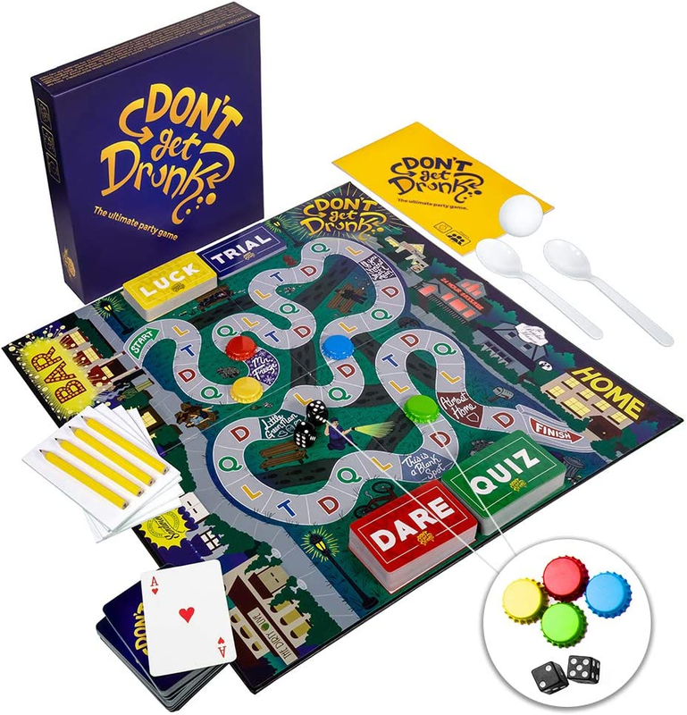 Don'T GET Drunk the Ultimate Party Board Game: Combines Classic Party Drinking