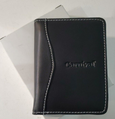 Carnival Cruise VFIP Black Pocket Refillable Notebook with Pen