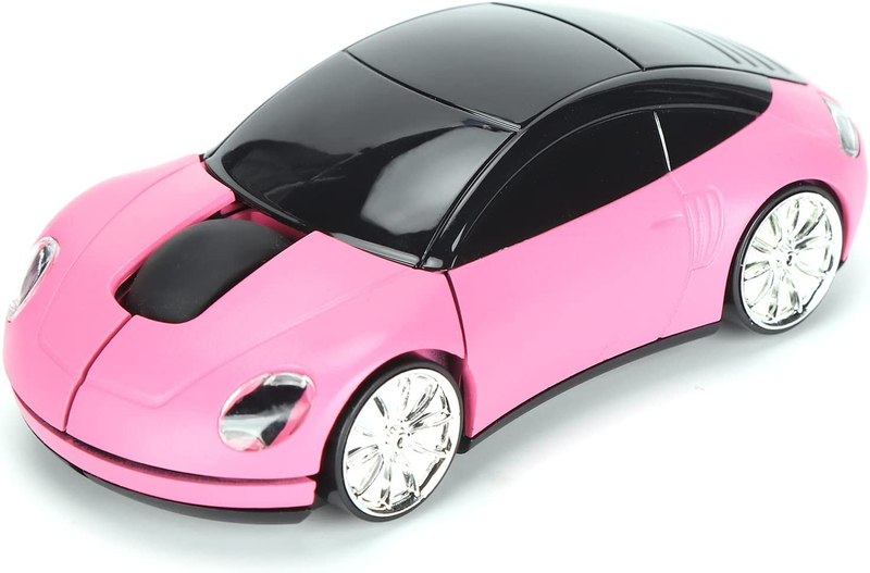 Wireless Mouse, 2.4Ghz Cool 3D Sport Car Shape Wireless Gaming Mice with USB Rec