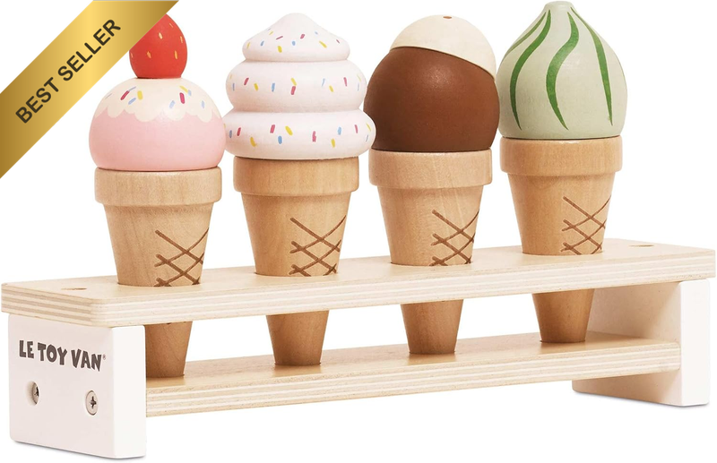 - Educational Wooden Toy Honeybake Ice Creams Pretend Play Kids Playset | Gorego
