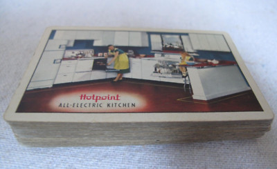 Vintage Playing Cards 52 Card Deck HOTPOINT  APPLIANCES Mother & Child Kitchen