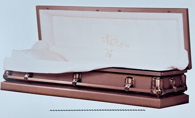 Vintage Reynoldsville Casket Salesman Ad VANCE Colonial Copper Flesh Regal Crepe