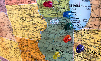 50 Thornton's Magna Pins Small Strong Neodymium Magnetic Assorted Push Pins