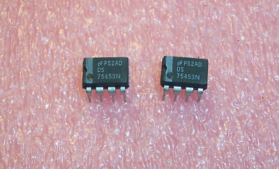 QTY (13) DS75453N NSC 8 PIN DIP DUAL PERIPHERAL DRIVER NOS