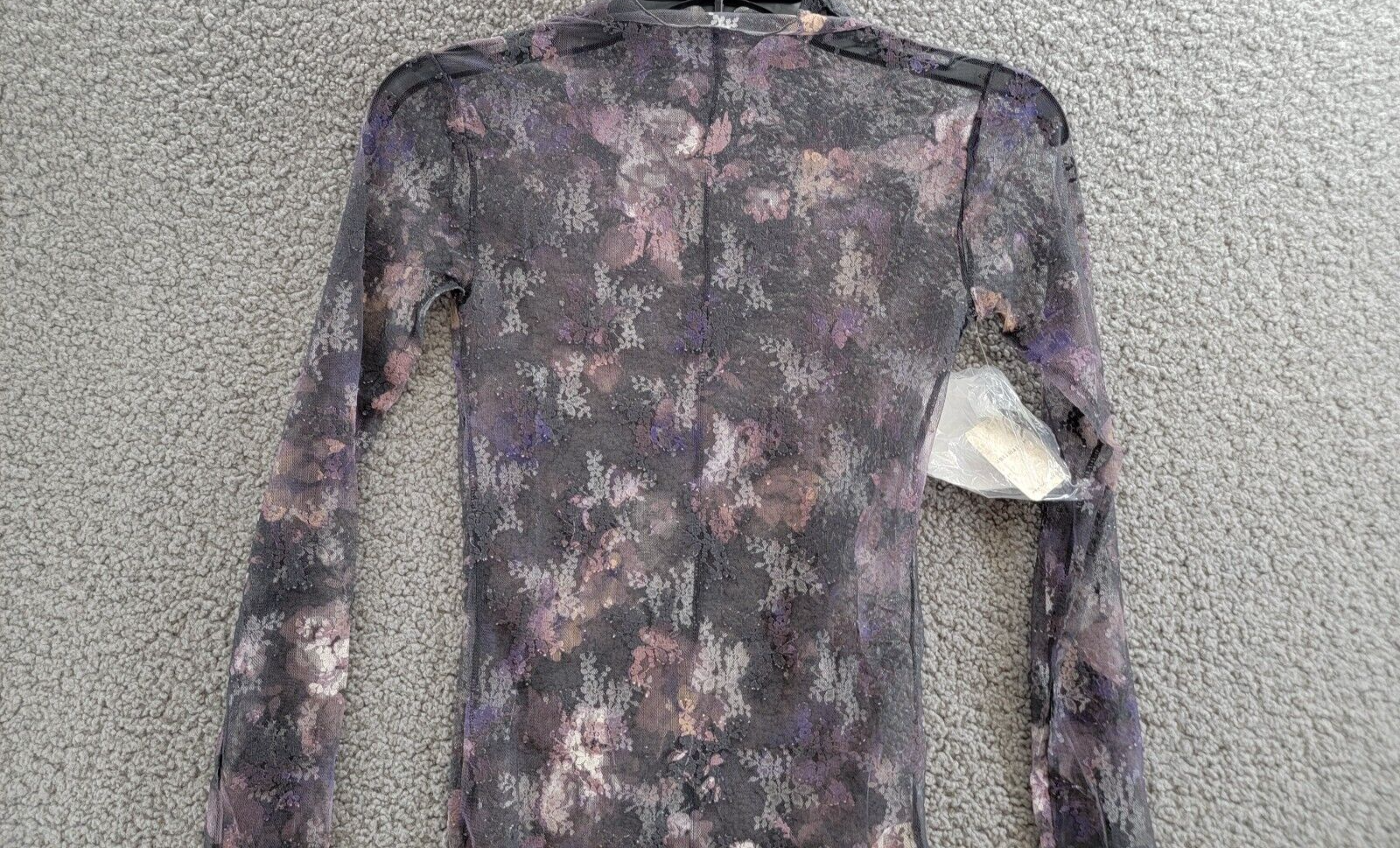 Free People Printed Lady Lux Layering Top Women's XS Night Sky Combo Pullover - Picture 3 of 15