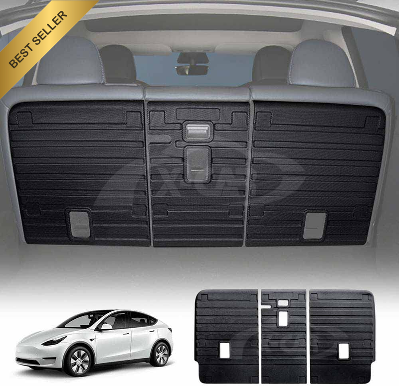 Rear Seats Kick Mats Protectors for Tesla Model Y 2022-2025 Interior Liners TPE