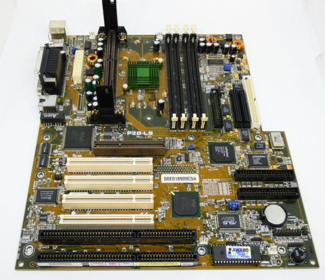 ASUS P2B-LS Intel 440BX REV: 1.03 BIOS.1012 with I/O Shield - Slot 1 ASUS P2B-LS Intel 440BX REV: 1.03 BIOS.1012 with I/O Shield - Slot 1
