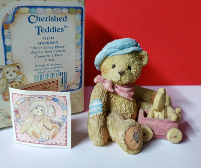 Cherished Teddies WE'RE GOING PLACES BROTHER BEAR Harrison Figurine