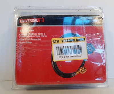 Universal Hose Adapter For Type 1 Propane Tank Connection, Brass Fittings