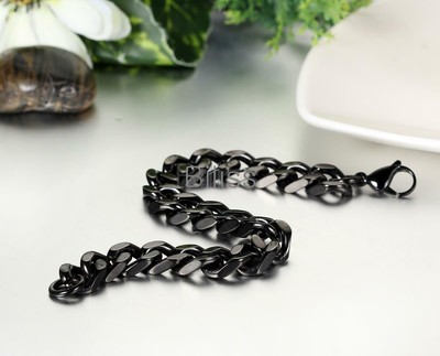 Bracelet Men Heavy Wide Mens Curb Chain Link