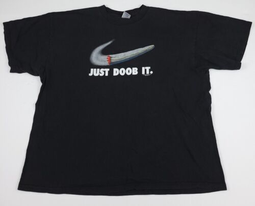 Vintage 90s 1996 Just Doob It Joint Swoosh Nike Parody Shirt Vintage 90s 1996 Just Doob It Joint Swoosh Nike Parody Shirt