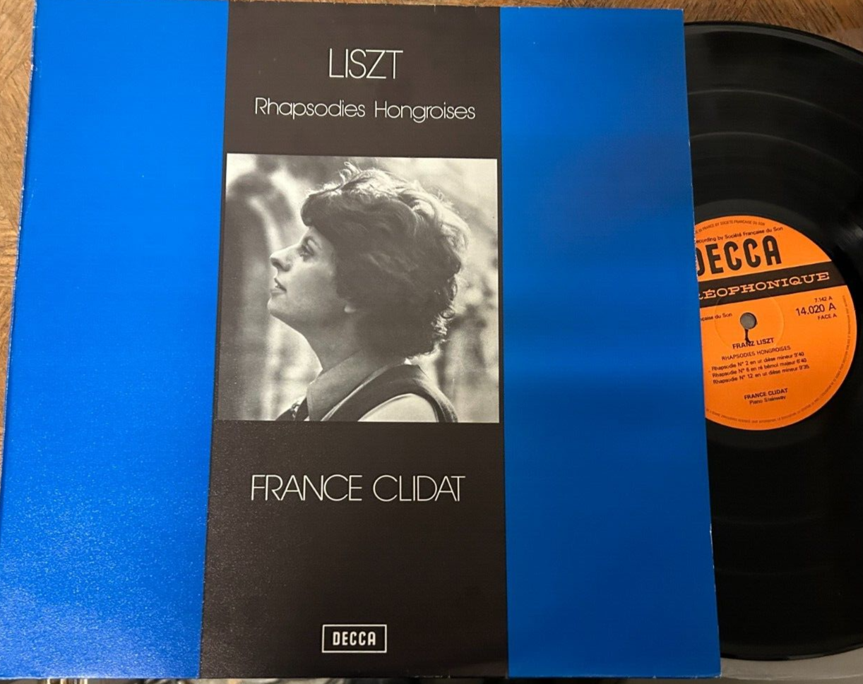 仏4discs LP Franz Liszt, France Clidat Integrale de L&amp;#039;Oeuvre Pour Piano Vol 5 8025 VEGA /01040 Franz Liszt, France Clidat – Integrale de L'Oeuvre Pour