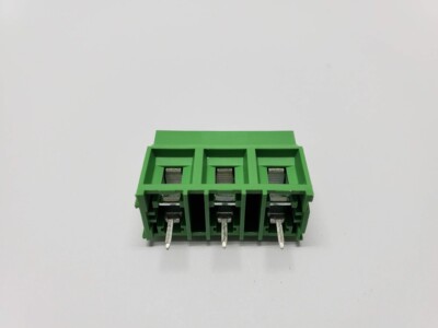 New Dinkle 300V, 30A 3 Pin Screw Connection Green Terminal Block