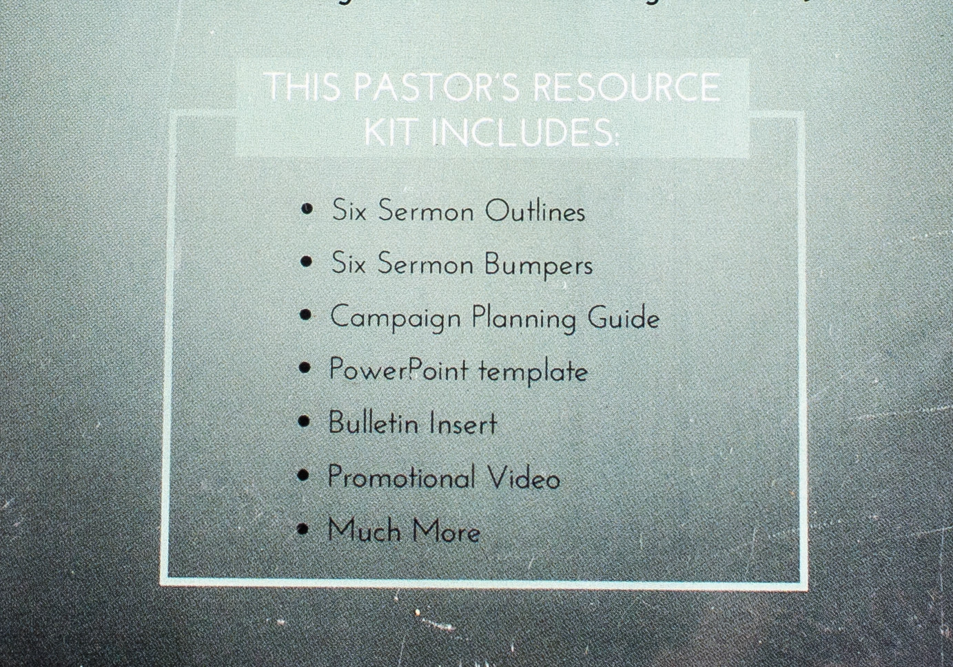 Count for Zero - Pastor's Resource Kit - 6 Week Series - DVD-ROM