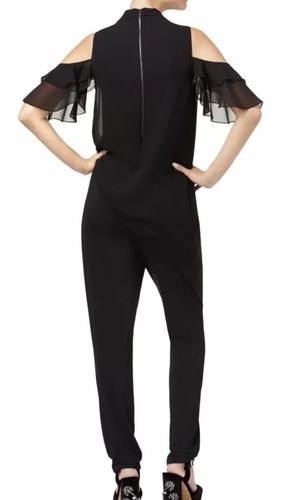 Kobi Jayleen Cold Shoulder Black Jumpsuit. Size XL/MSRP $159 MP