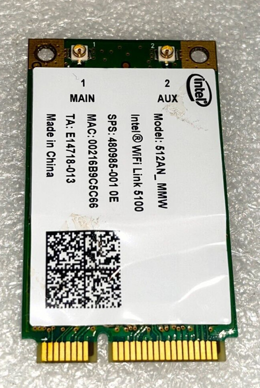 Carte Wifi Intel 512an-Mmw Pour Acer Aspire 5735