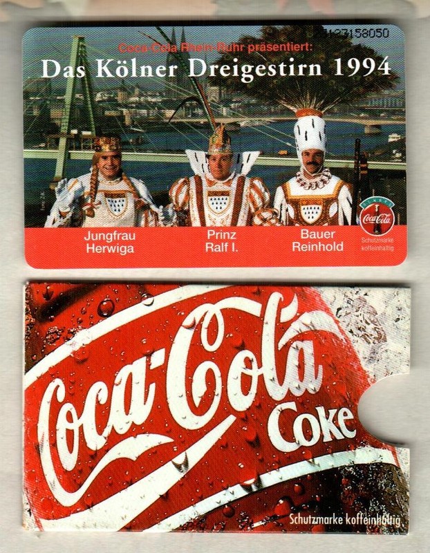 DEUTSCHE TELEKOM Kolner Festival, Clown, Coca-Cola 1993 Chip Phone Card