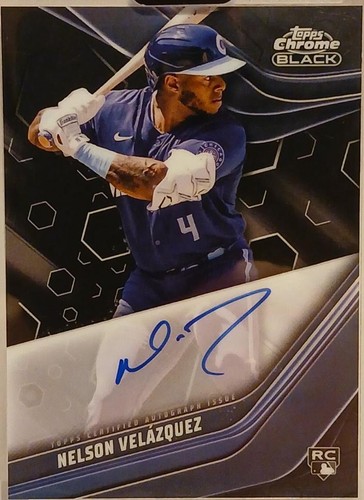 スポーツ選手 stadium club topps auto NELSON VELAZQUEZ 2023 Topps World Baseball Classic Nelson Velazquez RC Auto