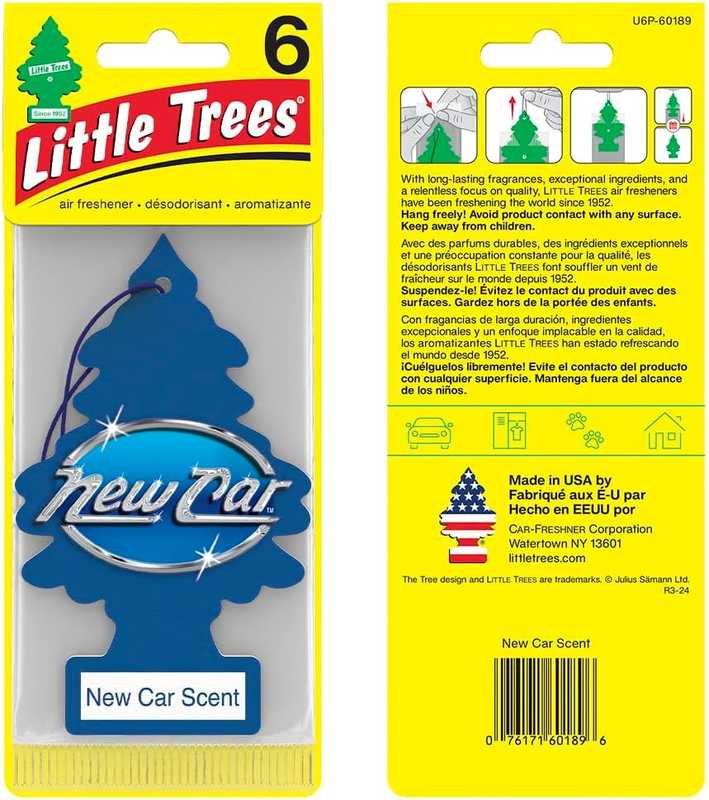 LITTLE Air Fresheners Car Air Freshener. Hanging Tree Provides Long Lasting Scen