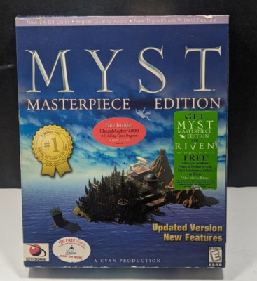 Myst Masterpiece Edition (PC, 1999) Unopened Sealed In Box Windows 95 /98