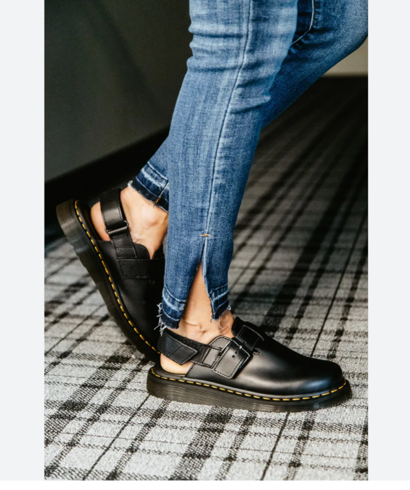 Dr. Martens JORGE II Black Brando SLINGBACK MULES MSRP$170 Dr. Martens JORGE II Black Brando SLINGBACK MULES MSRP$170