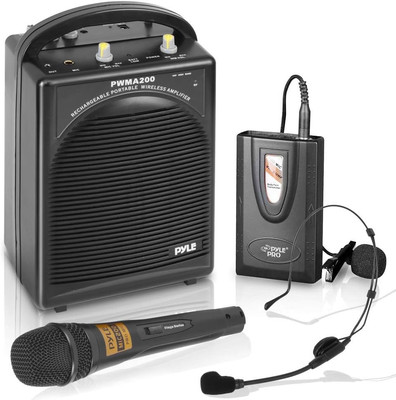 Portable PA Speaker & Microphone System - FM Stereo Radio, Built-In Rechargeable