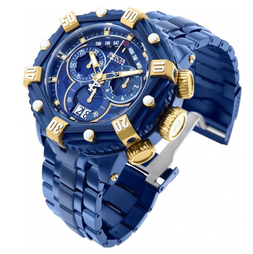 Pre-owned Invicta Reserve Huracan Blue Label Edition Men's 53mm Chronograph Watch 36633