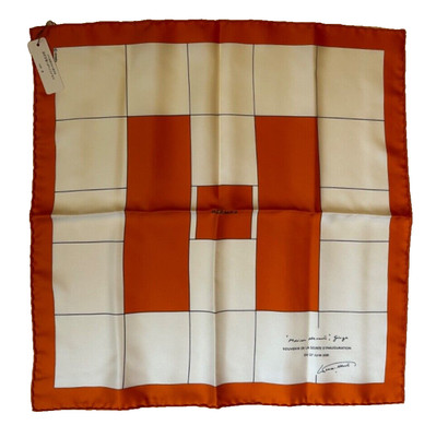 RARE NEW+TAGS Hermes GINZA TOKYO 2001 Inauguration Limited' Gavroche Scarf Carre