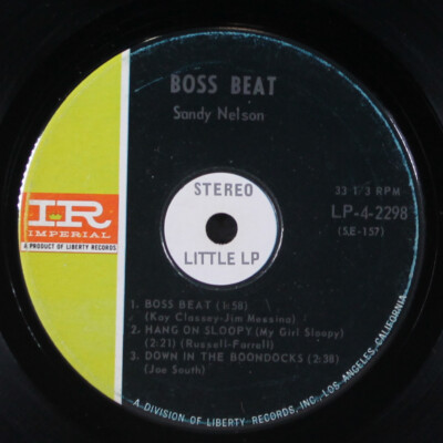 SANDY NELSON: boss beat IMPERIAL 7'' EP 45 RPM