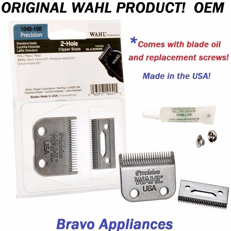 Wahl # 1045-100 Replacement Blade Set Pro 2 Hole Precision Clipper Blade New