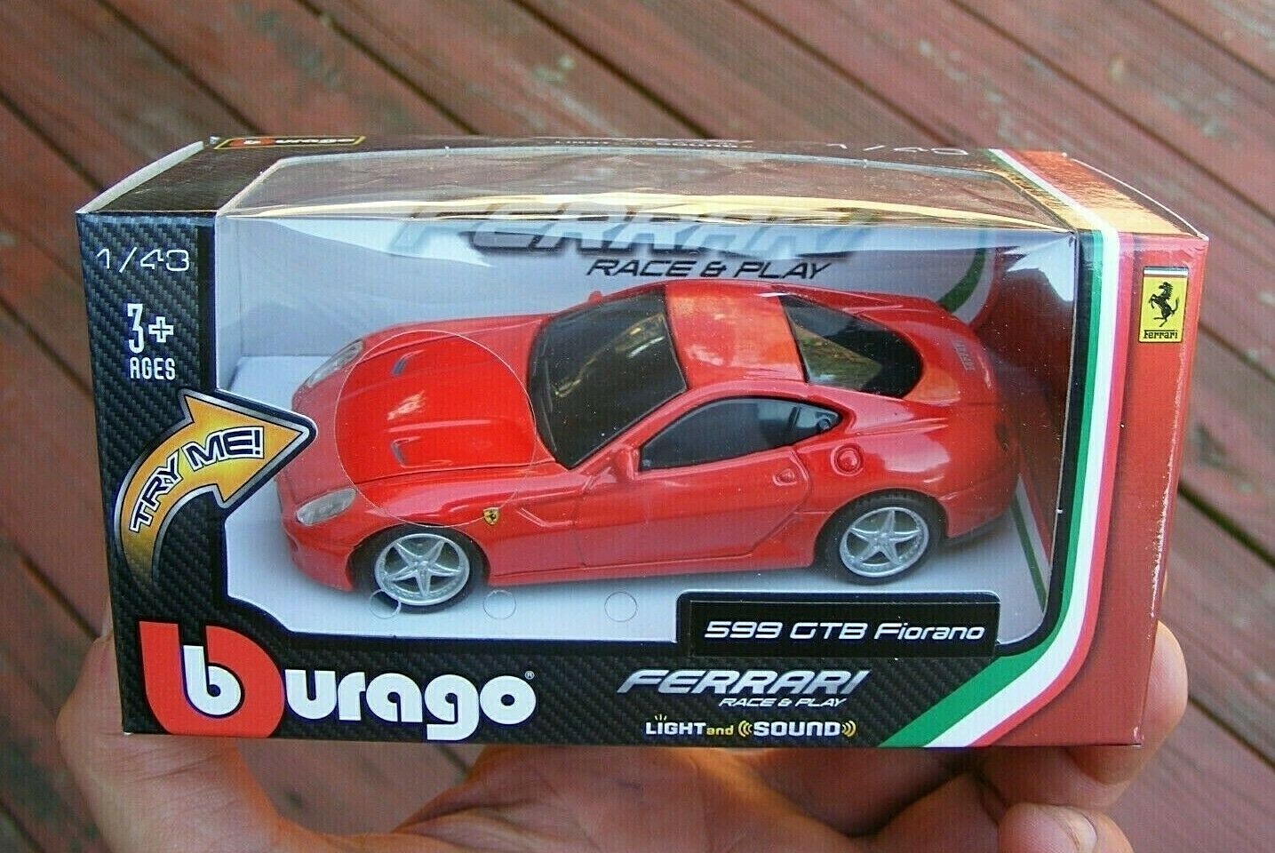 New ! BURAGO Authorized Ferrari 599 GTB Fiorano Die Cast Toy