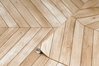 Peel and Stick Contact Paper Chevron Wood Grain Self-Adhesive Film Waterproof...