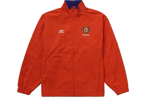 Supreme × Umbro Cotton Track Jacket Supreme Umbro Cotton Ripstop Track Jacket Black White Red