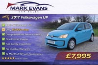 2017 Volkswagen up! 1.0 BlueMotion Tech Take Up 5dr HATCHBACK Petrol Manual