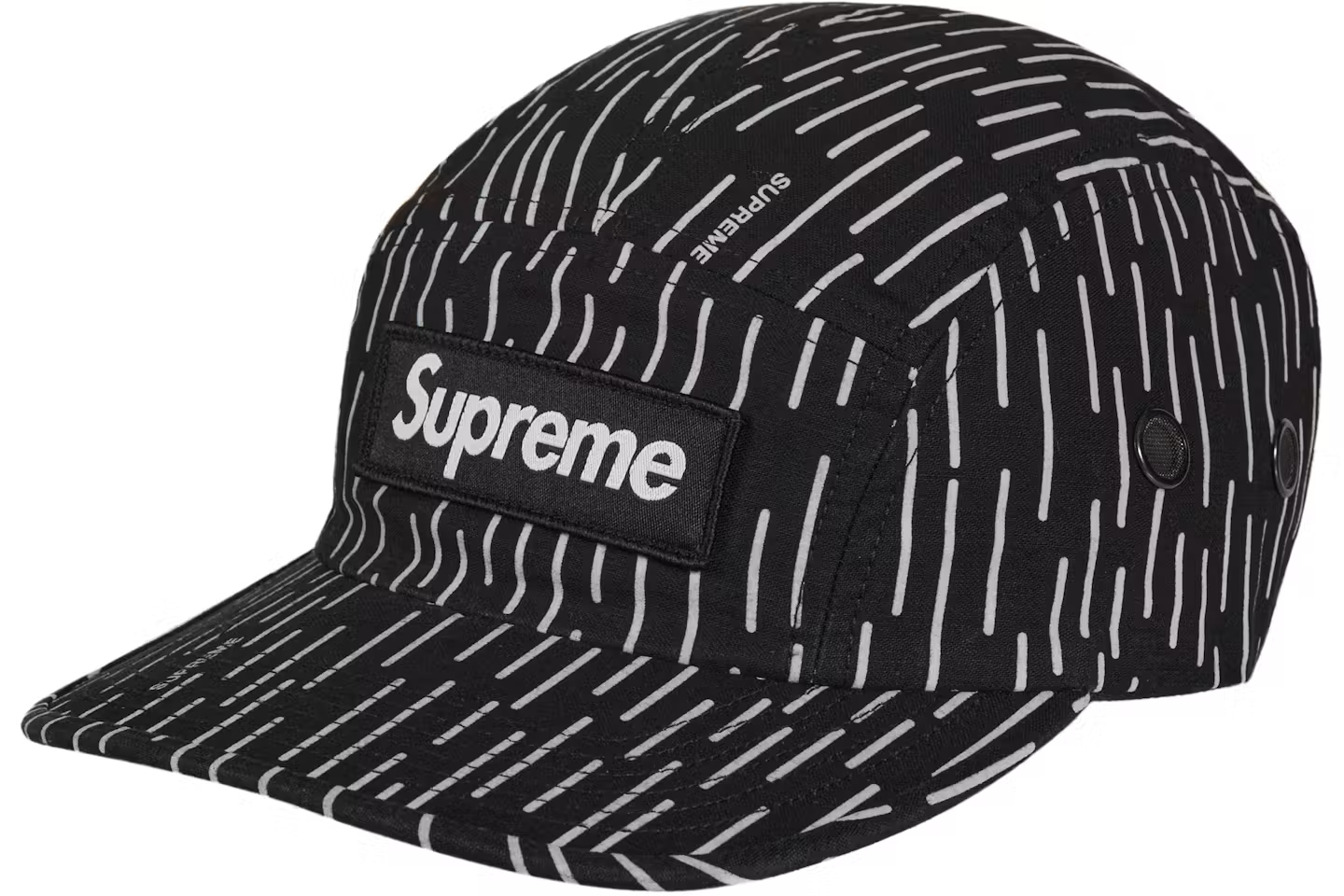帽子 Supreme rain drop camp cap Supreme Black Rain Drop Military Camp Cap | eBay