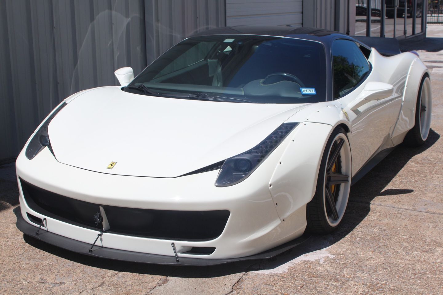 2010 Ferrari 458 Italia Liberty Walk Edition White 8 Automatic 14847 Miles