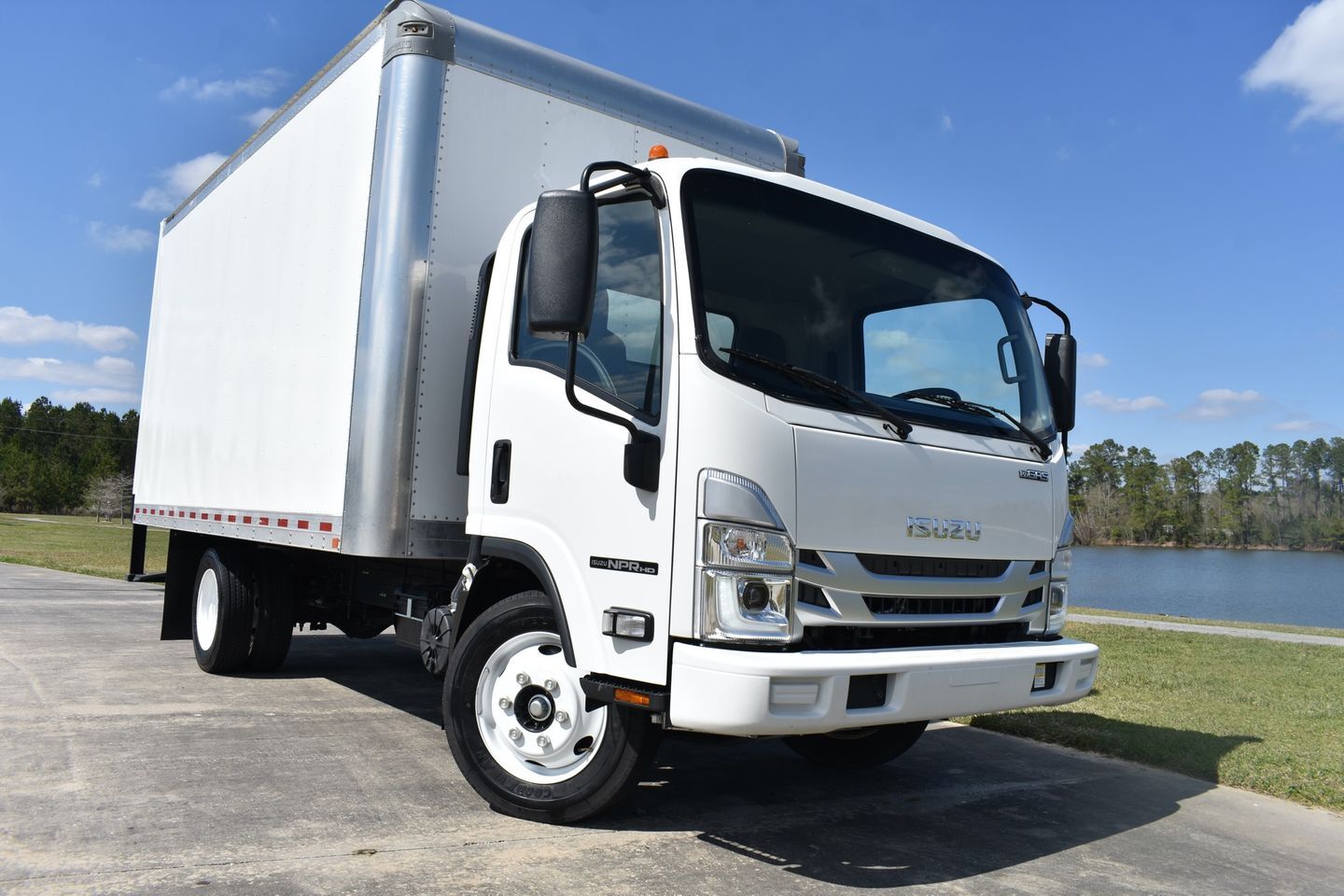 2023 Isuzu NPR  9828 Miles White Pickup Truck 8 Automatic