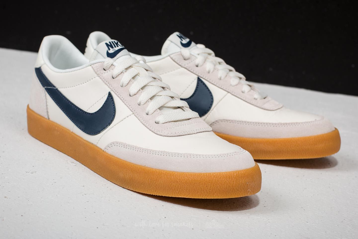 ◆Nike◆ Killshot 2 Leather W Sail Midnight Navy Gum Yellow NEW Killshot 2 Leather Men's Size 9 Sail/Midnight Navy/Gum