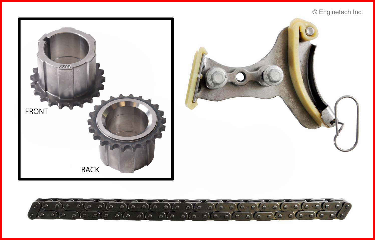358　GMC RTT5.5 Timing Chain Set for 03-18 GM Chevrolet Hummer 4.8 5.3 6.2