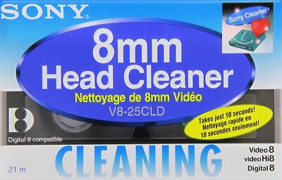 SONY DV Video Head Cleaner Cassette Tape Cleaning Hi8