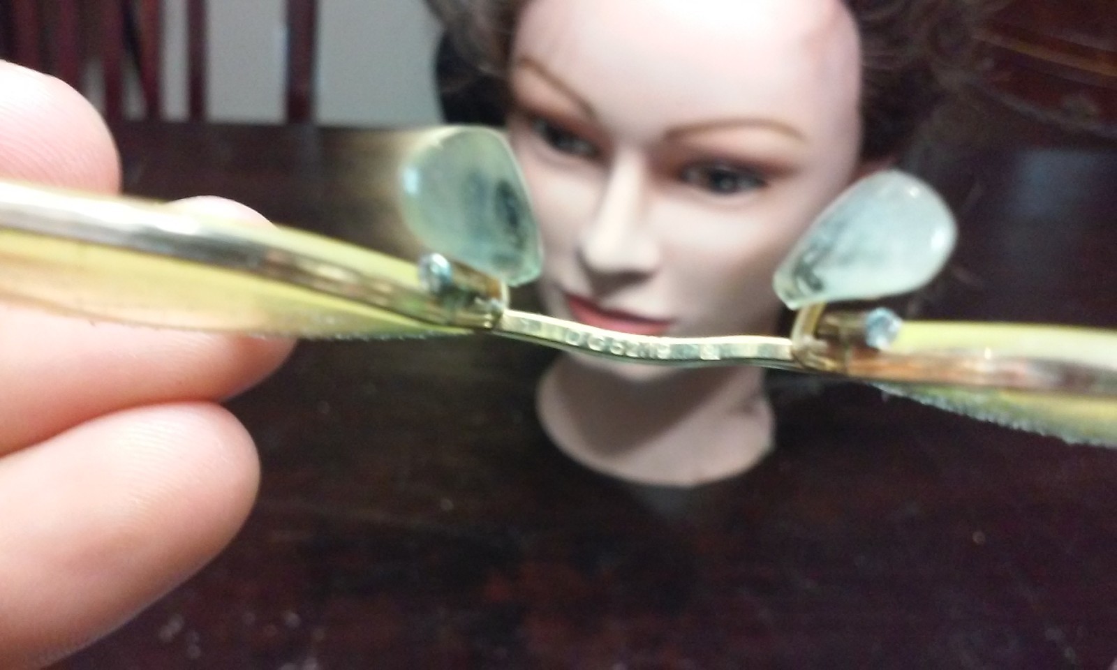 Vintage Eyeglasses ESSEL Frame France  DC5219 Gold Color Mid Century