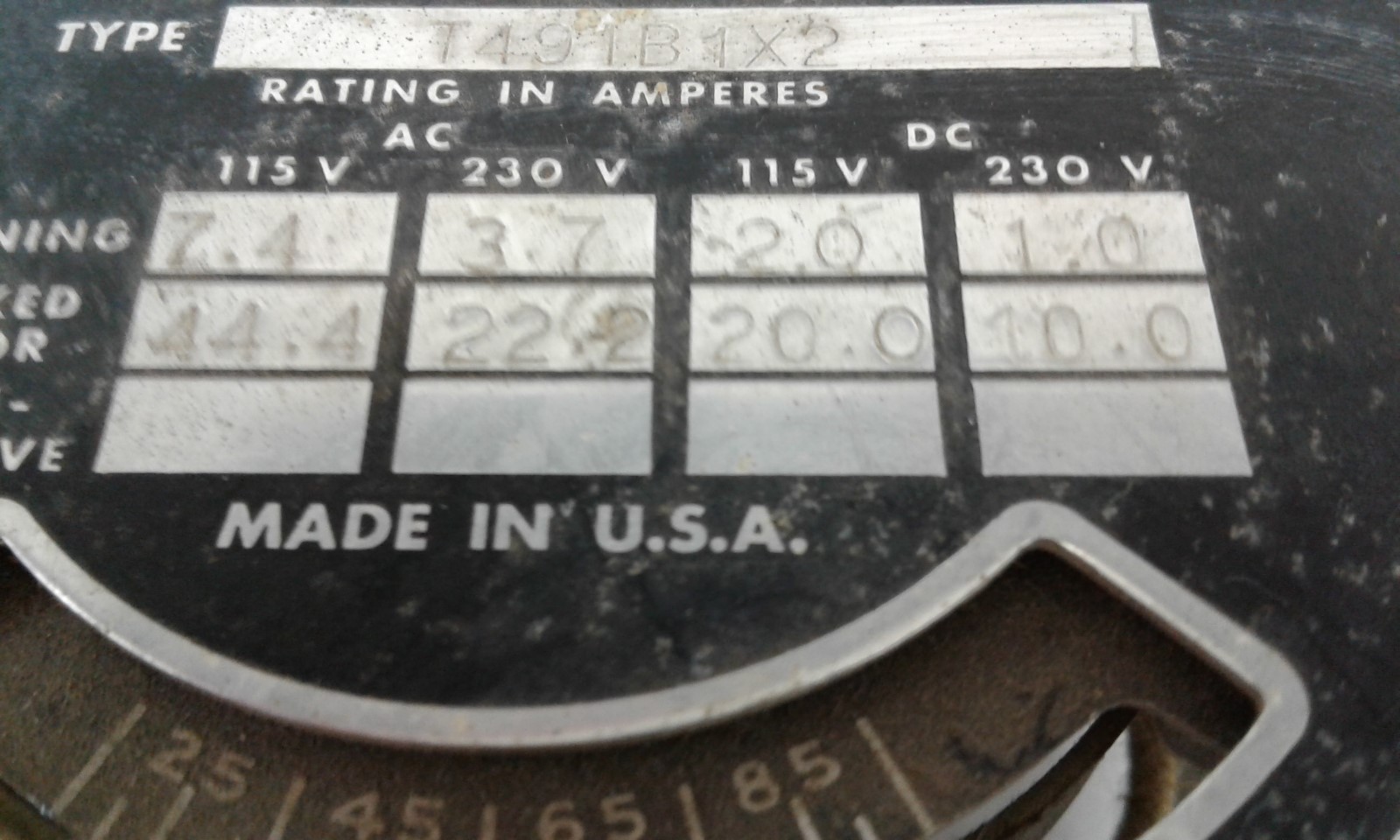 Honeywell Airswitch T491B1X2 USED