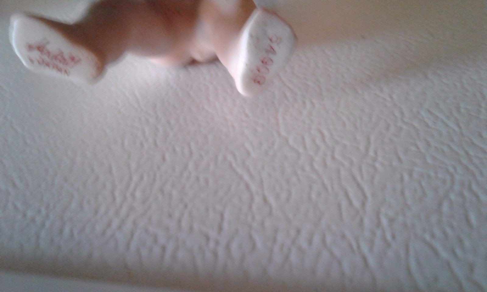 VINTAGE BISQUE ARDALT BLUE WINGED KEWPIE PLAYING BASS CELLO 6490D MARKED #6490C