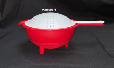   Brand New Tupperware Double Colander~ Red & Withe*