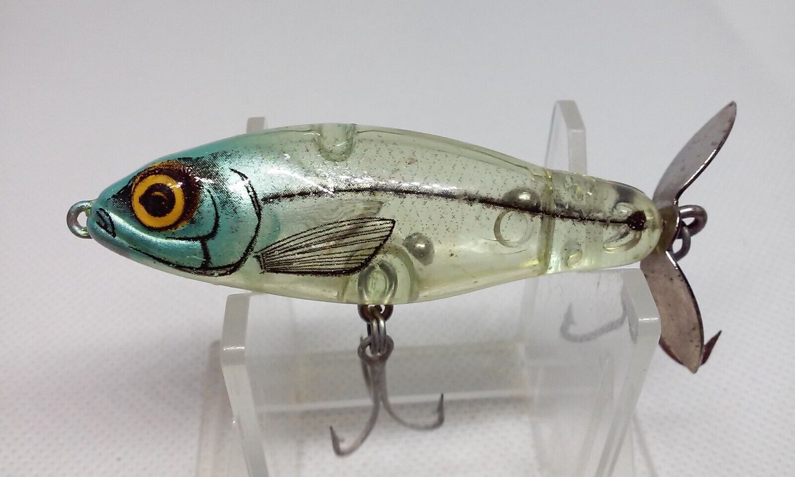 Vintage BOMBER Rip Shad Clear/Blue 2 1/2 Vintage BOMBER Rip Shad Clear/Blue 2 1/2