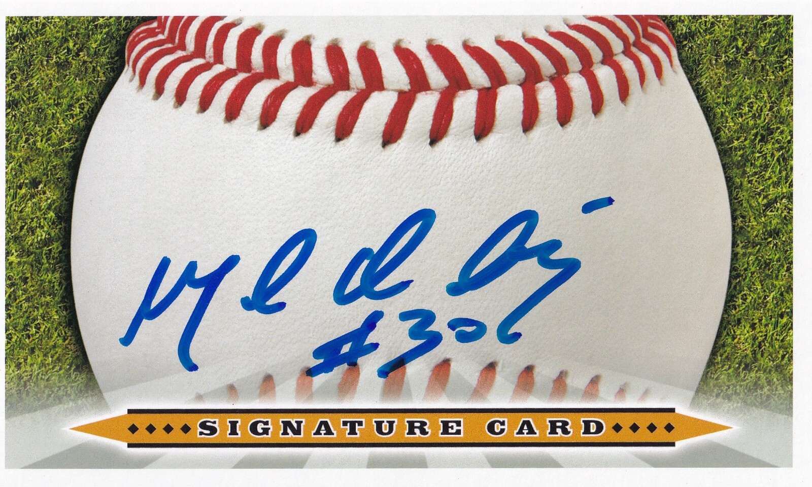 証明書付き magglio ordon直筆サインスパイク MAGGLIO ORDONEZ SIGNED AUTO'D 3X5 IC SIGNATURE CARD INDEX