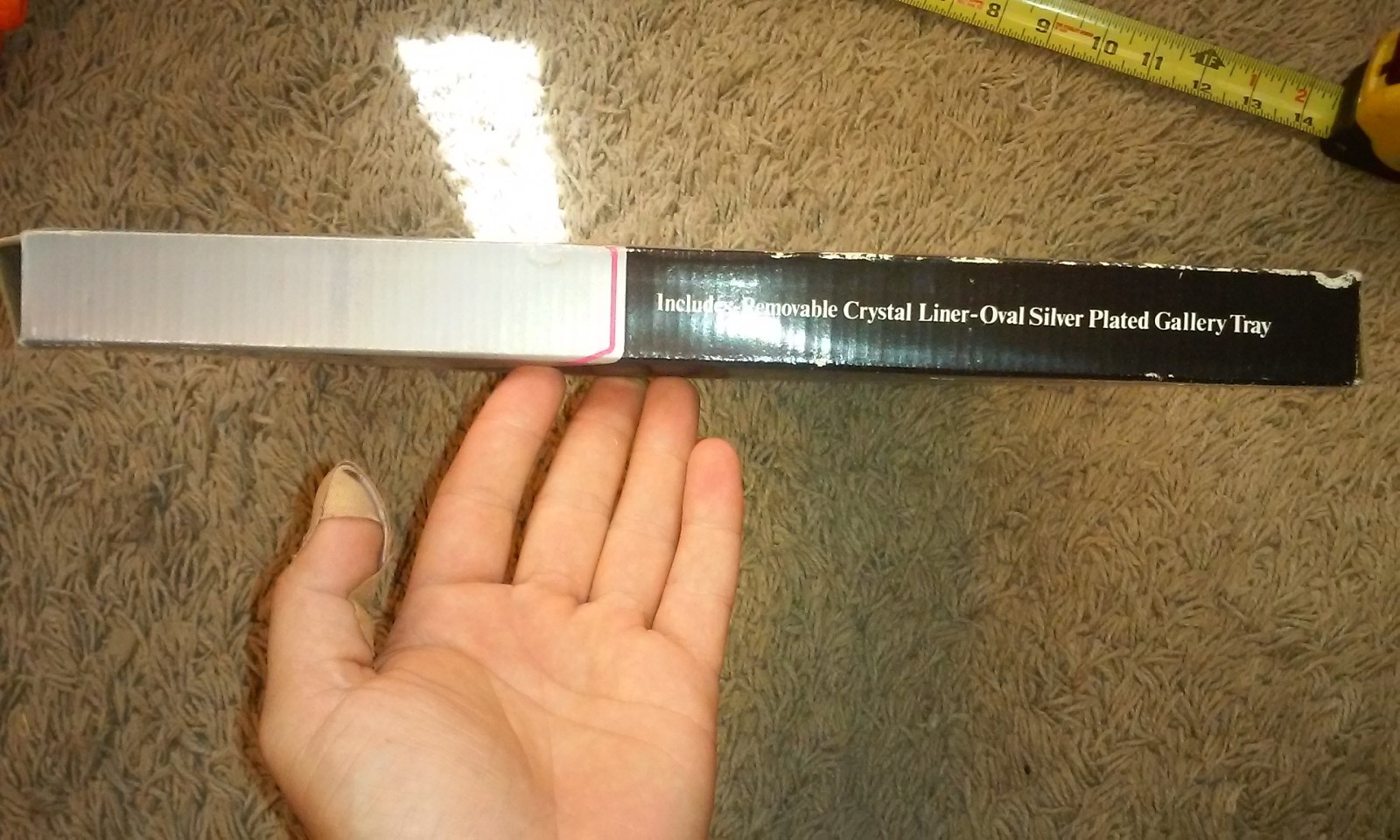 SILVER PLATED 5 Section Relish Tray Oval Silver Plated Gallery Tray New OLD STOC