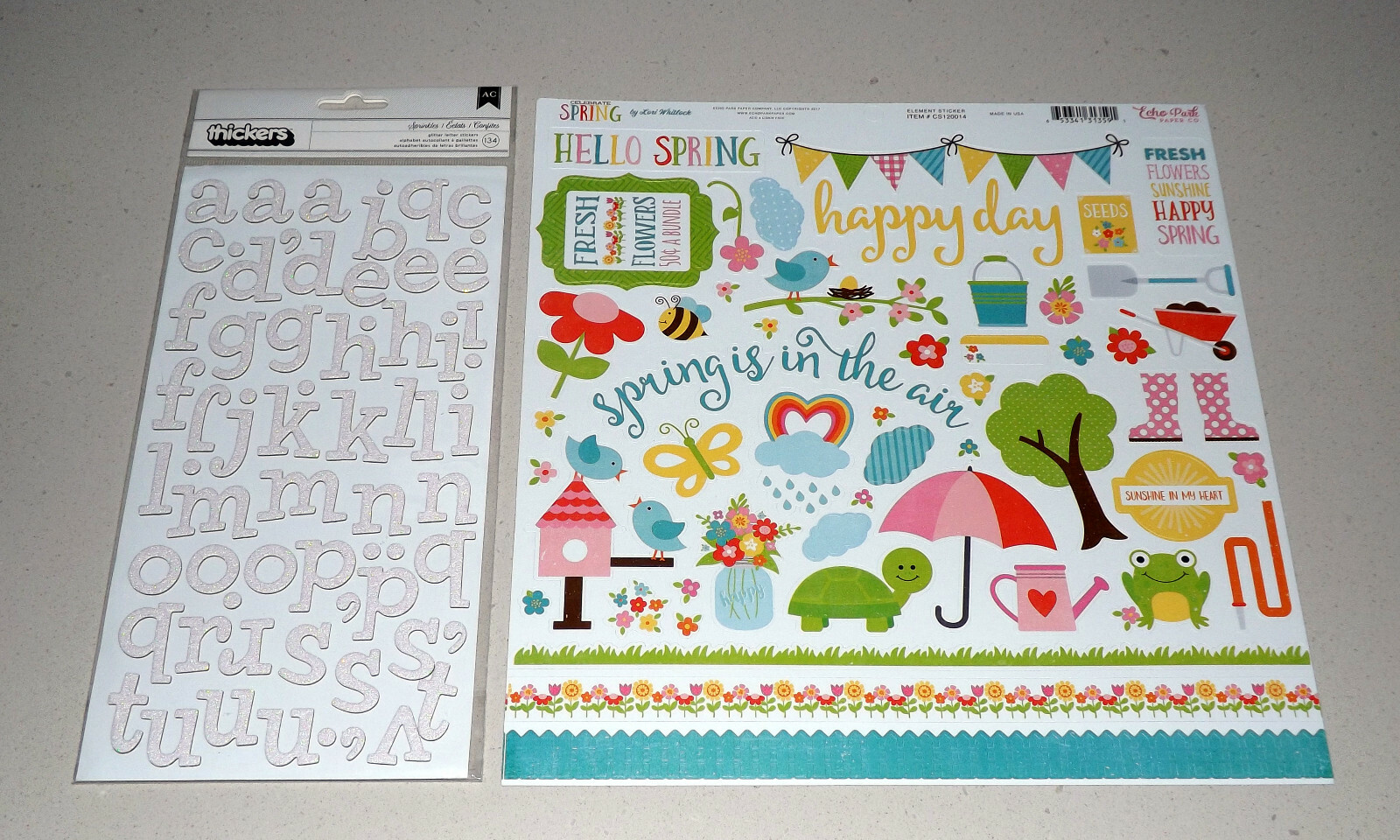 Huge Spring Scrapbook Lot - Echo Park, American Crafts, Prima - $55+ Value