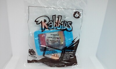 McDonalds Happy Meal RabbiDS TV Rabbid #6 4 1/2'' Figure Ubisoft 2015 NEW